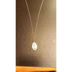 Silver St Christopher necklace and pendant.